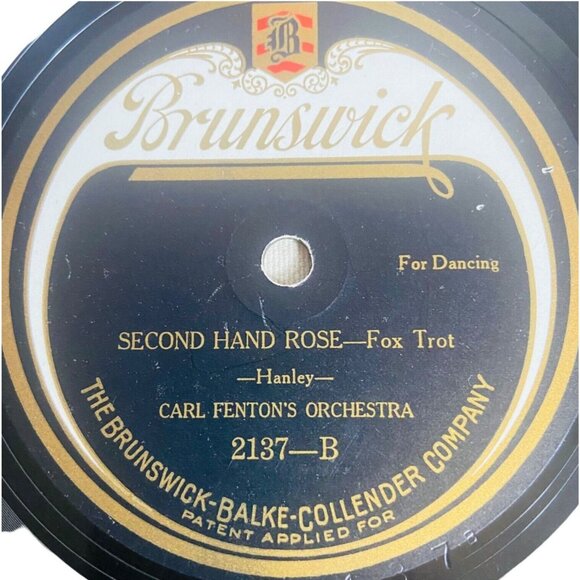 Carl Fenton’s Orchestra Yoo-Hoo! / Second Hand Rose 10in 78 RPM Brunswick 2137 - Picture 4 of 4